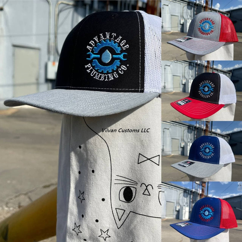 Custom Embroidery, 6886 Mega Cap Five-Panel PET Trucker Hats